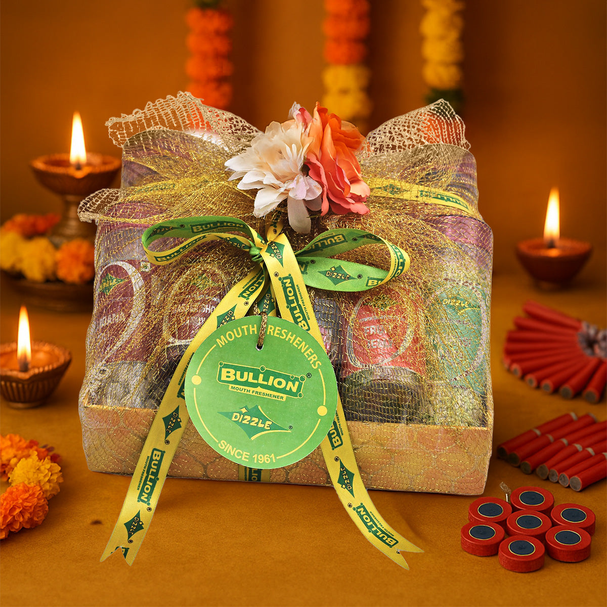 Bullion Dizzle Uphaar Hamper (Yellow)