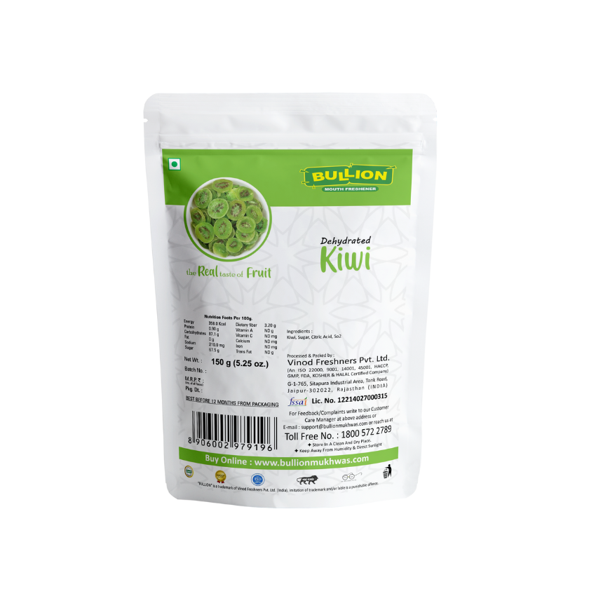 Bullion Dehydrated Kiwi (150g)