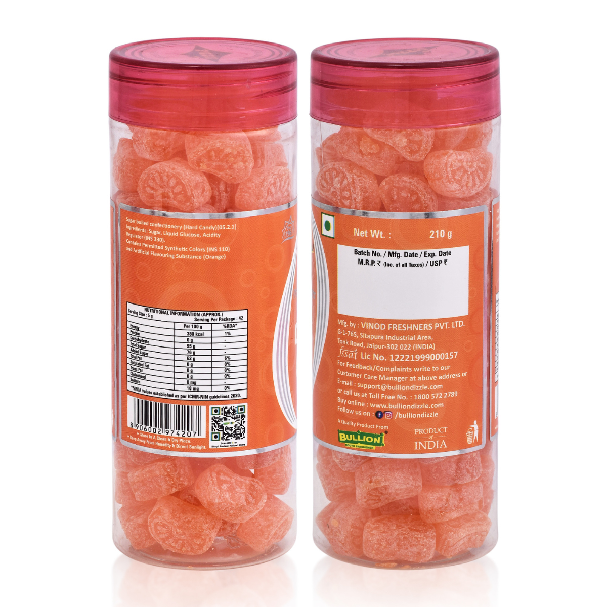 Dizzle Orange Candy