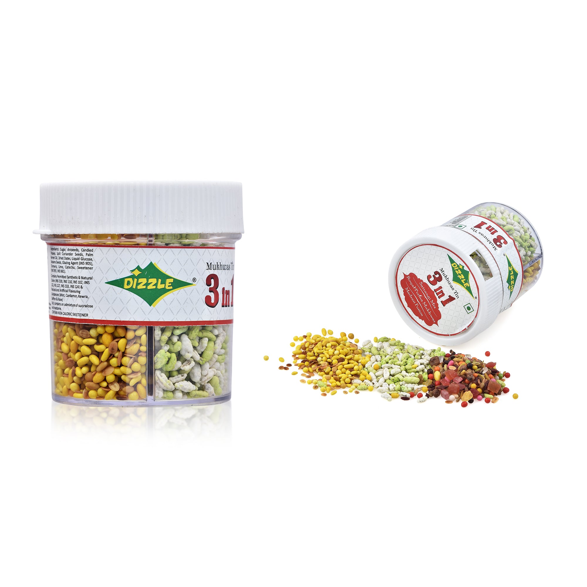 Dizzle Mukhwas Tin 3-in-1