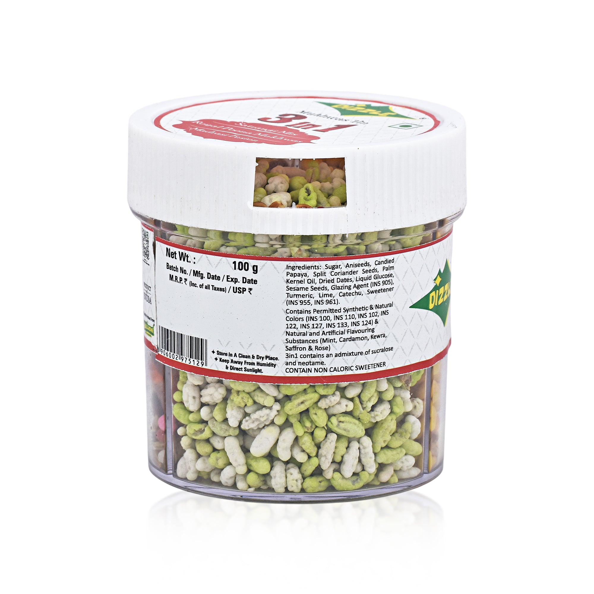 Dizzle Mukhwas Tin 3-in-1